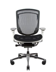 Кресло OKAMURA CONTESSA II SECONDA, с сетчатым сиденьем, белый корпус 2