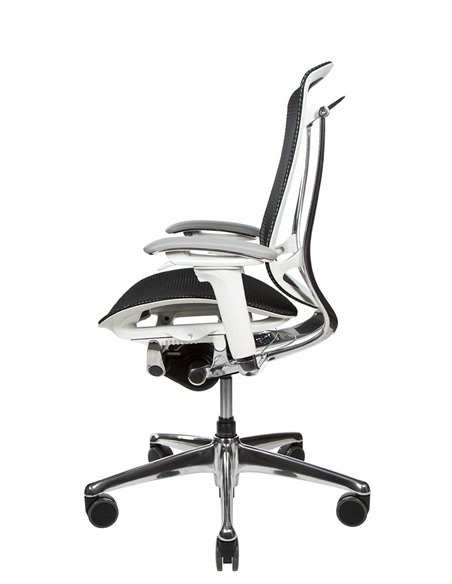 Кресло OKAMURA CONTESSA II SECONDA, с сетчатым сиденьем, белый корпус