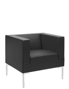Кресло SITLAND MATRIX ARMCHAIR, кожаное, для посетителей 2