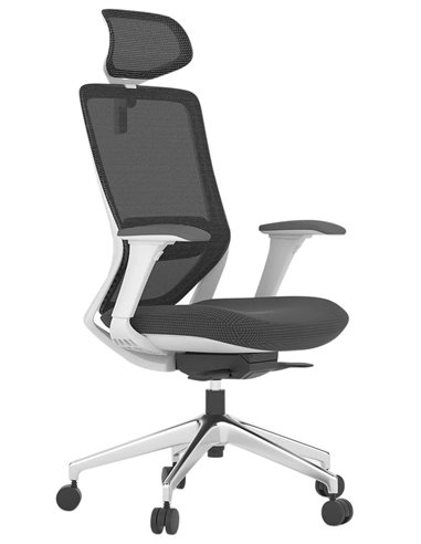 Кресло KRESLALUX SWIFT GHW LIGHT GREY ALU, офисное, эргономичное