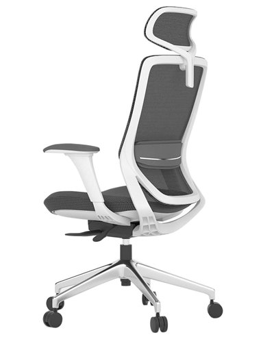 Кресло KRESLALUX SWIFT GHW LIGHT GREY ALU, офисное, эргономичное