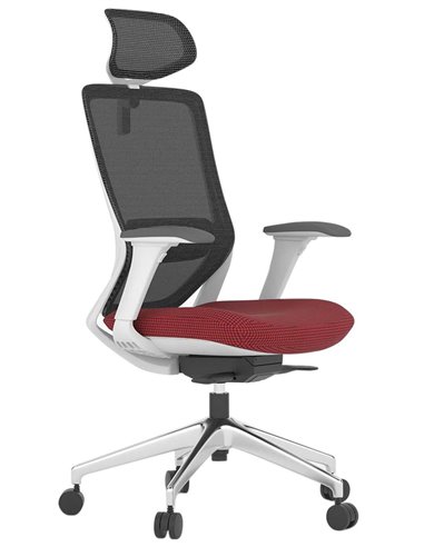 Кресло KRESLALUX SWIFT GHW RED ALU, эргономичное, спинка сетка