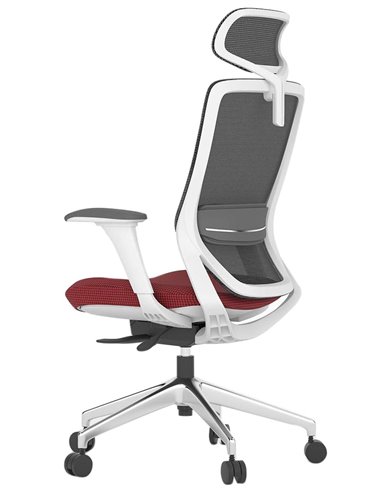 Кресло KRESLALUX SWIFT GHW RED ALU, эргономичное, спинка сетка