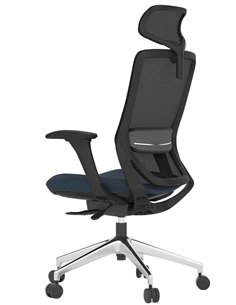 Кресло KRESLALUX SWIFT GHB INDIGO ALU, эргономичное, черный корпус 2