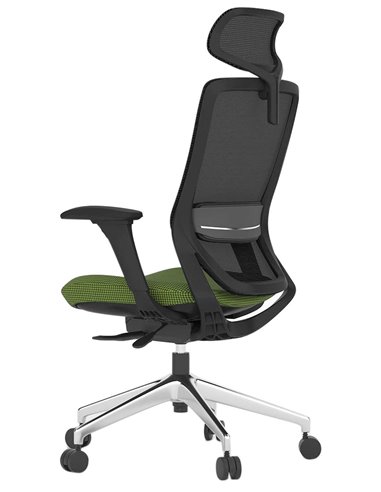 Кресло KRESLALUX SWIFT GHB GREEN ALU, эргономичное, офисное