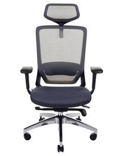 Кресло KRESLALUX SWIFT GHB DARK GREY ALU, для оператора 2