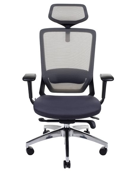 Кресло KRESLALUX SWIFT GHB DARK GREY ALU, для оператора