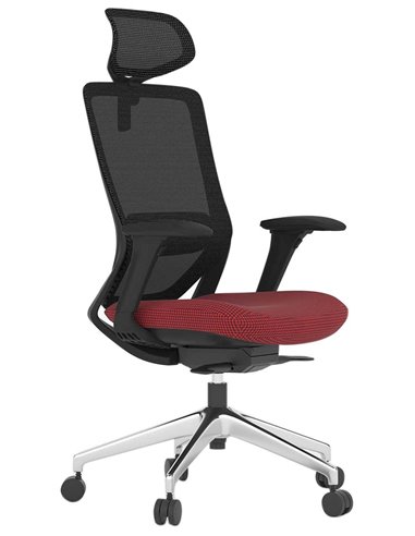 Кресло KRESLALUX SWIFT GHB RED ALU, офисное, компьютерное
