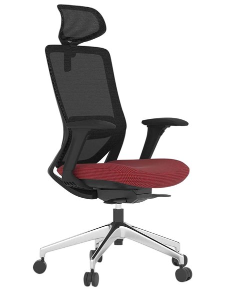 Кресло KRESLALUX SWIFT GHB RED ALU, офисное, компьютерное