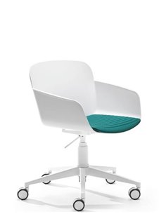 Кресло VAGHI LIBERA (WHITE, 5 STARS), для посетитетелей, белый корпус