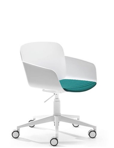 Кресло VAGHI LIBERA (WHITE, 5 STARS), для посетитетелей, белый корпус