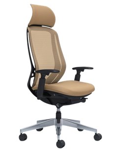 Кресло OKAMURA SYLPHY EXTRA HIGH BLACK (BEIGE) для руководителя