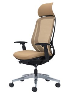 Кресло OKAMURA SYLPHY EXTRA HIGH BLACK (BEIGE) для руководителя 2