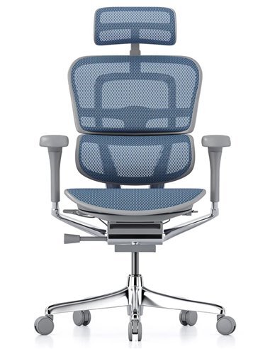 Кресло ERGOHUMAN ELITE 2 (EHE2-AG-HAM-5D-L, сетка T-168-B4 Cobalt), эргономичное