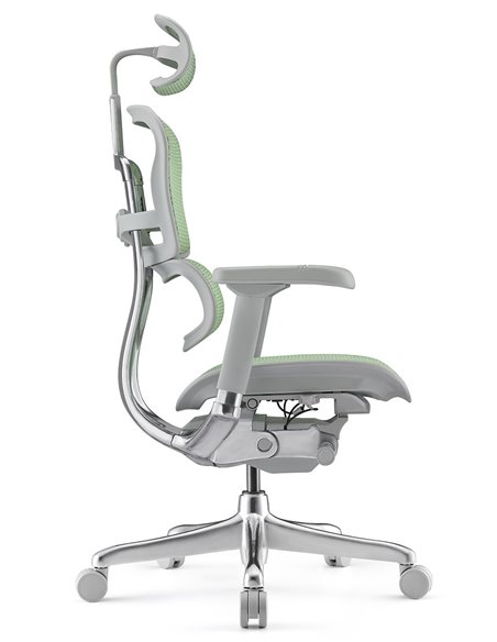 Кресло ERGOHUMAN ELITE 2 (EHE2-AG-HAM-5D-L, сетка T-168-B6 Green), эргономичное