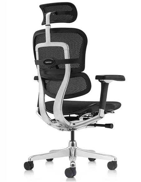 Кресло ERGOHUMAN LUXURY 2 (EHL2-AB-HAM-5D-L, сетка Т-168-B1 Black), эргономичное