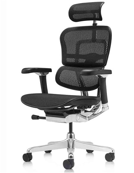 Кресло ERGOHUMAN LUXURY 2 (EHL2-AB-HAM-5D-L, сетка Т-168-B1 Black), эргономичное