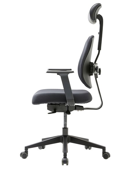 Кресло DUOREST GOLD D2500G-DAS BLACK, ортопедическое, цвет черный