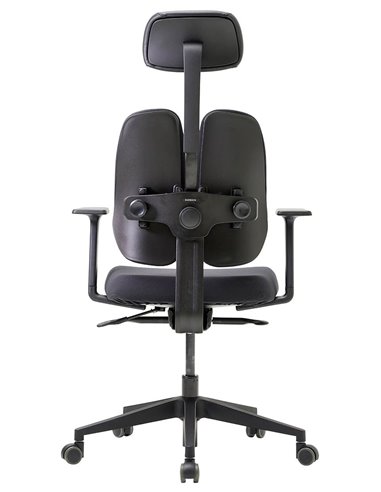 Кресло DUOREST GOLD D2500G-DAS BLACK, ортопедическое, цвет черный