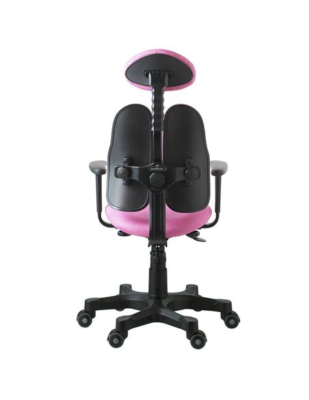 Крісло DUOREST Lady DR-7900 для персоналу, ортопедичне, колір рожевий