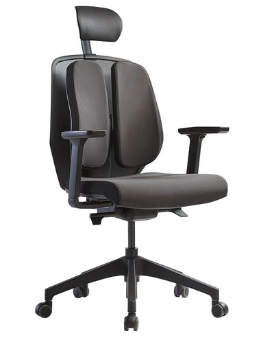 Кресло DUOREST ALPHA HBDA-S BLACK, ортопедическое