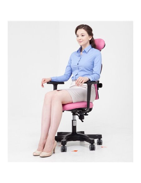 Крісло DUOREST Lady DR-7900 для персоналу, ортопедичне, колір рожевий