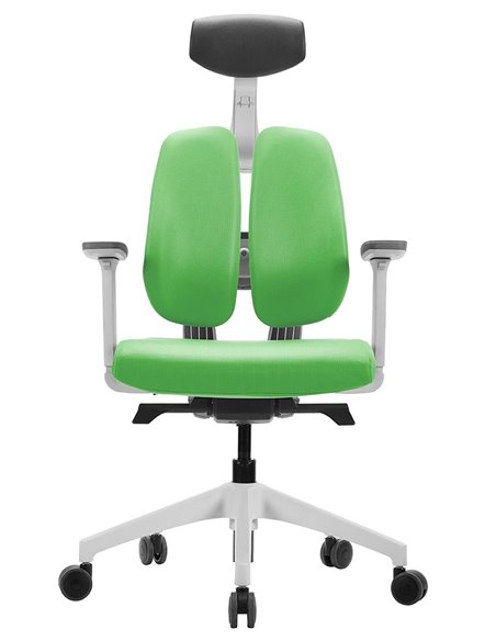Кресло DUOREST D2 WHITE/GREEN, ортопедическое