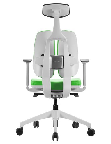 Кресло DUOREST D2 WHITE/GREEN, ортопедическое