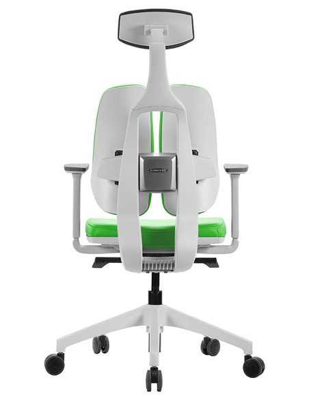 Кресло DUOREST D2 WHITE/GREEN, ортопедическое