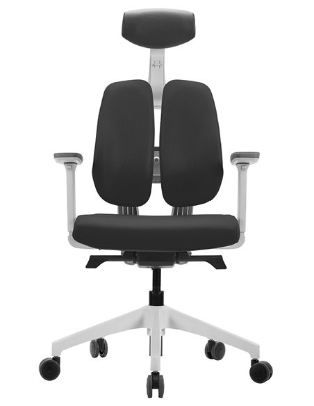 Кресло DUOREST D2 WHITE/GREY, ортопедическое