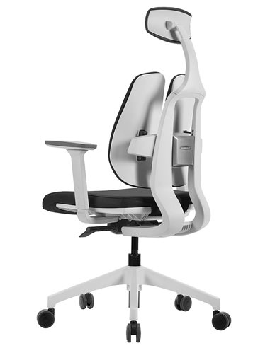 Кресло DUOREST D2 WHITE/GREY, ортопедическое