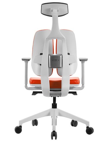 Кресло DUOREST D2 WHITE/ORANGE, ортопедическое