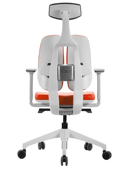 Кресло DUOREST D2 WHITE/ORANGE, ортопедическое