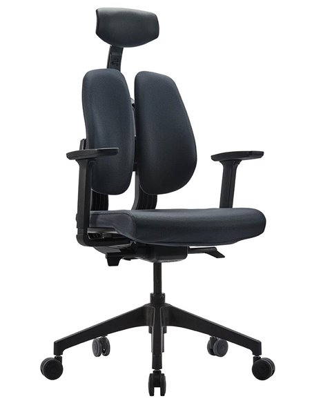 Кресло DUOREST D2 BLACK/GREY, ортопедическое