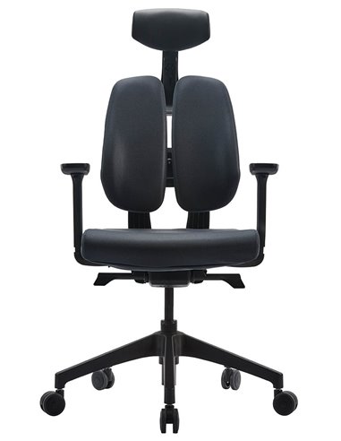 Кресло DUOREST D2 BLACK/GREY, ортопедическое
