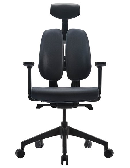 Кресло DUOREST D2 BLACK/GREY, ортопедическое