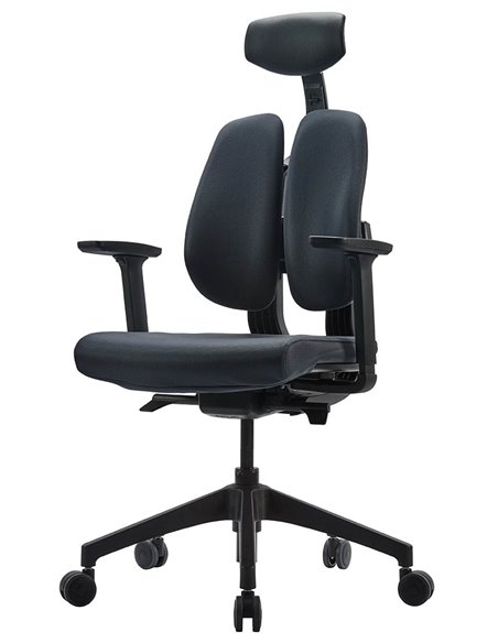 Кресло DUOREST D2 BLACK/GREY, ортопедическое