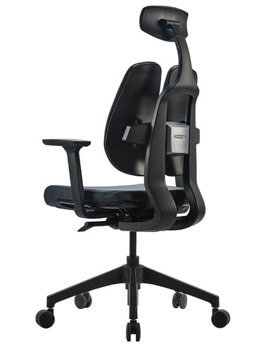Кресло DUOREST D2 BLACK/GREY, ортопедическое