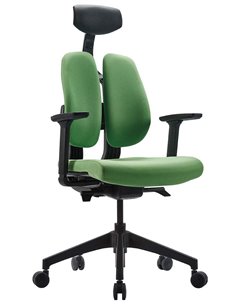 Кресло DUOREST D2 BLACK/GREEN, ортопедическое