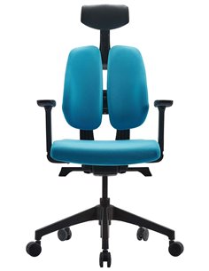 Кресло DUOREST D2 BLACK/BLUE, ортопедическое 2