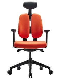Кресло DUOREST D2 BLACK/ORANGE, ортопедическое 2