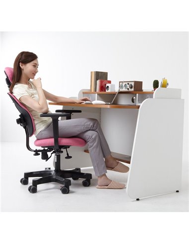 Крісло DUOREST Lady DR-7900 для персоналу, ортопедичне, колір рожевий