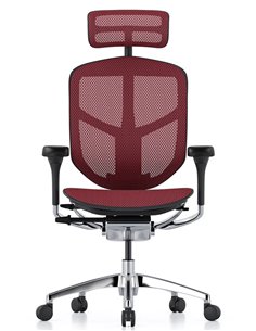 Кресло ENJOY ELITE 2 (EJE2-AB-HAM-5D-L, сетка T-168-B3 Scarlet), эргономичное