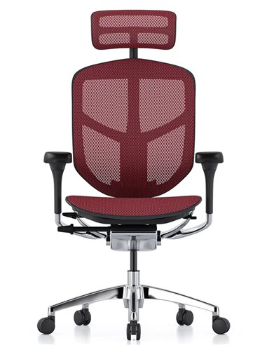 Кресло ENJOY ELITE 2 (EJE2-AB-HAM-5D-L, сетка T-168-B3 Scarlet), эргономичное