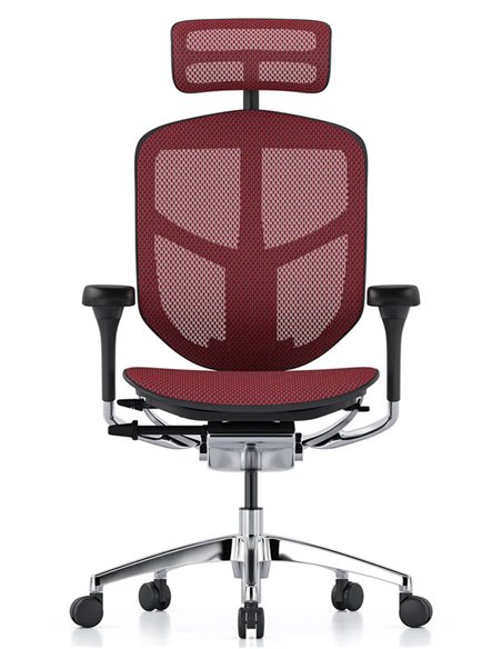 Кресло ENJOY ELITE 2 (EJE2-AB-HAM-5D-L, сетка T-168-B3 Scarlet), эргономичное