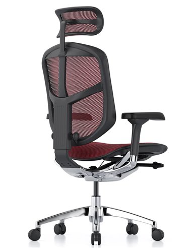 Кресло ENJOY ELITE 2 (EJE2-AB-HAM-5D-L, сетка T-168-B3 Scarlet), эргономичное