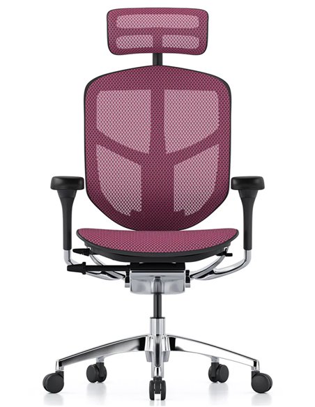 Кресло ENJOY ELITE 2 (EJE2-AB-HAM-5D-L, сетка T-168-B5 Pink), эргономичное