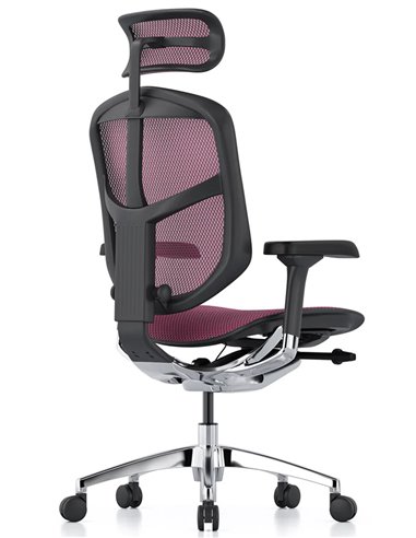 Кресло ENJOY ELITE 2 (EJE2-AB-HAM-5D-L, сетка T-168-B5 Pink), эргономичное