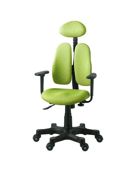 Крісло DUOREST Lady DR-7900 для персоналу, ортопедичне, колір салатовий