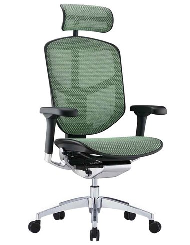 Кресло ENJOY ELITE 2 (EJE2-AB-HAM-5D-L, сетка T-168-B6 Green), эргономичное